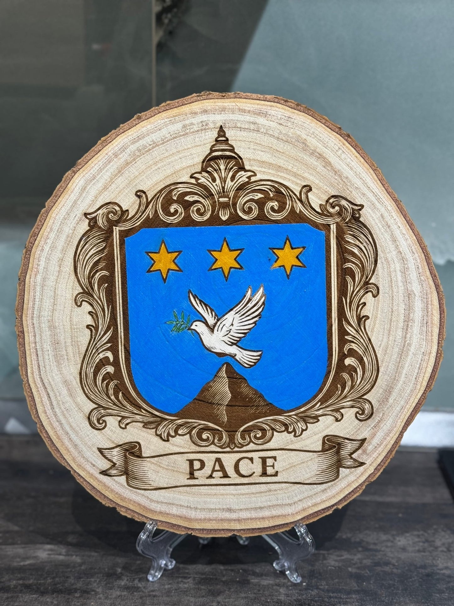 Coat of Arms on Wood - Art by Caitlin