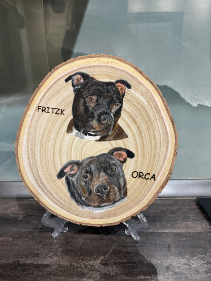 Pet Portraits on Wood