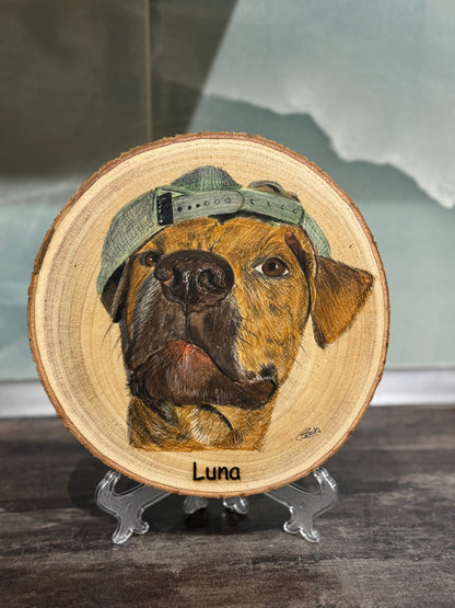 Pet Portraits on Wood