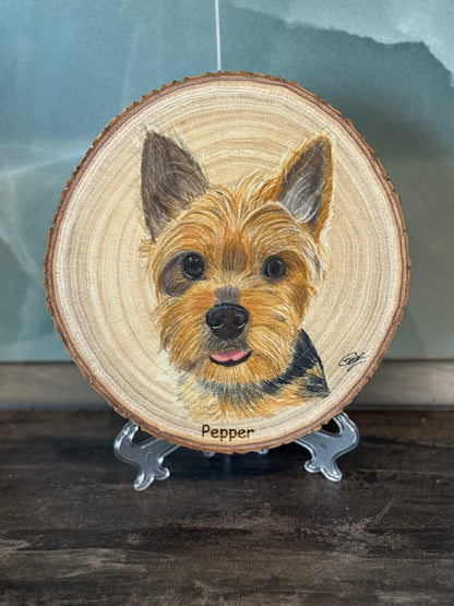 Pet Portraits on Wood