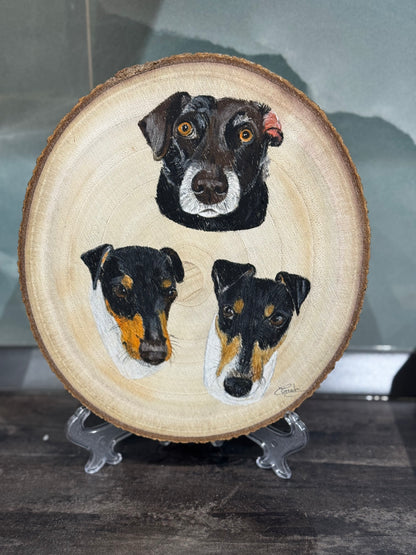 Pet Portraits on Wood