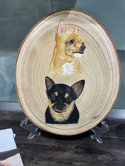 Pet Portraits on Wood
