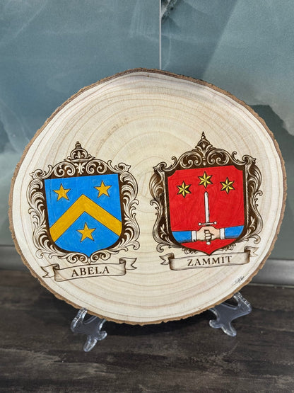 Coat of Arms on Wood - Art by Caitlin