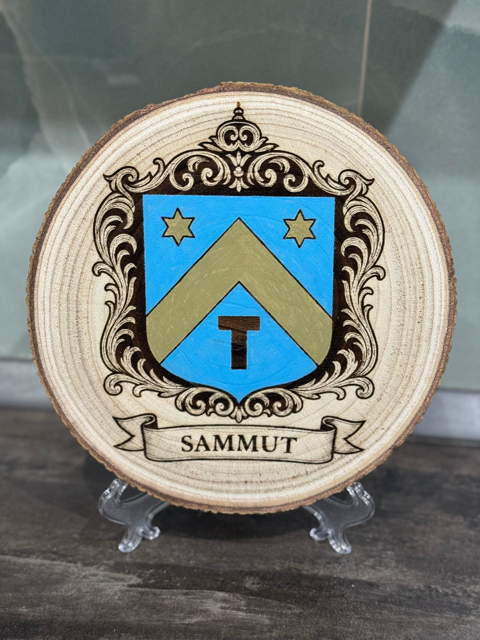 Coat of Arms on Wood - Art by Caitlin