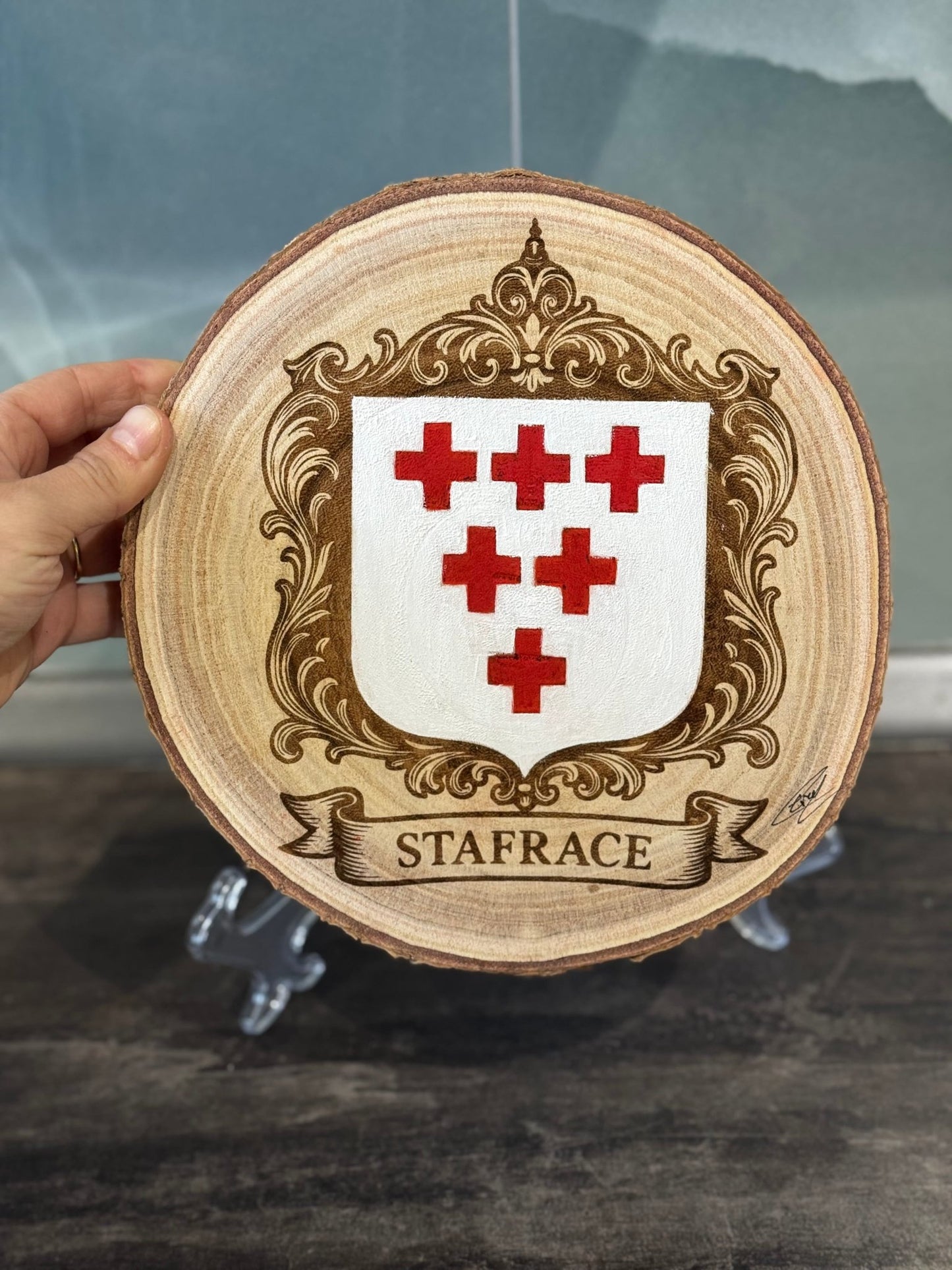 Coat of Arms on Wood - Art by Caitlin