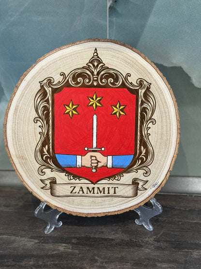 Coat of Arms on Wood - Art by Caitlin