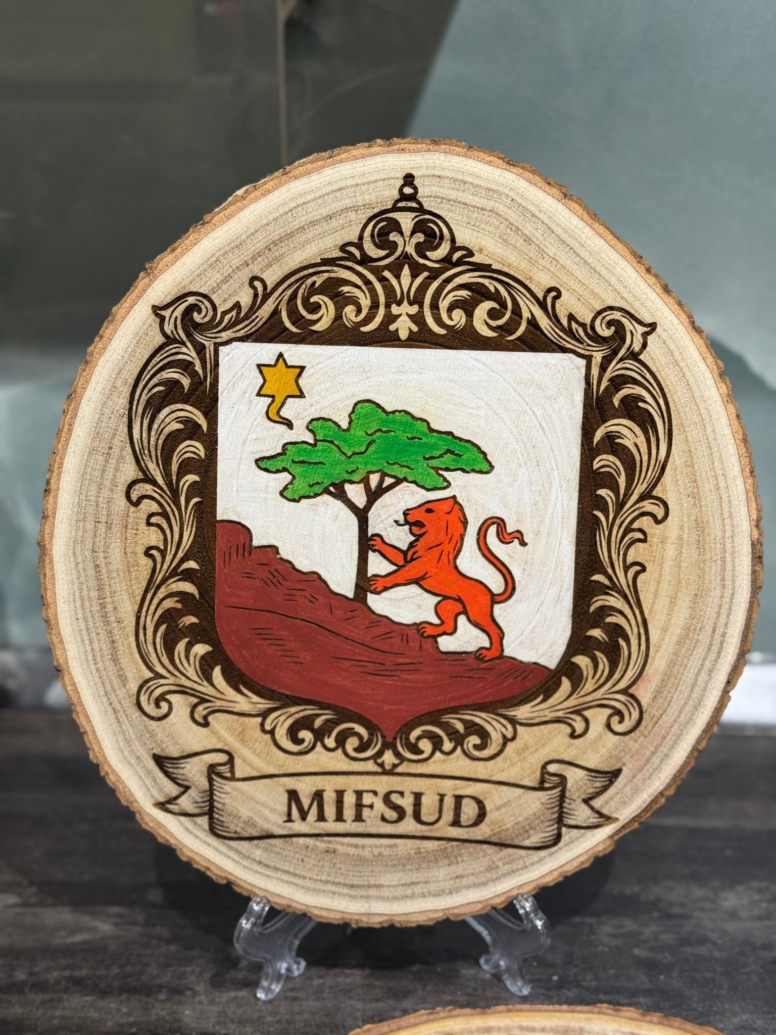 Coat of Arms on Wood - Art by Caitlin
