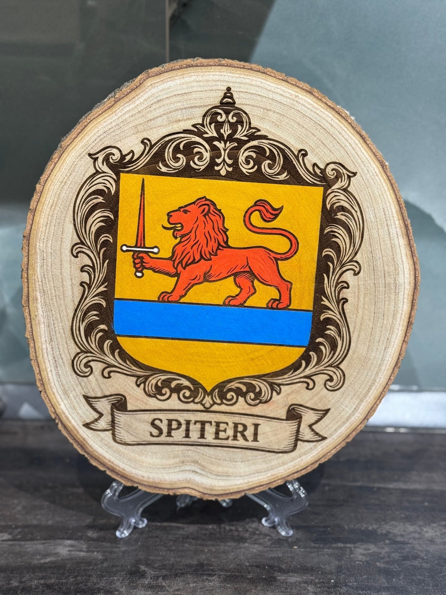 Coat of Arms on Wood - Art by Caitlin