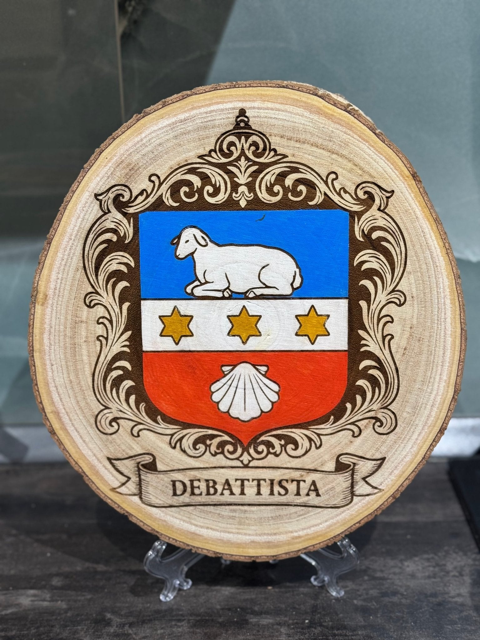 Coat of Arms on Wood - Art by Caitlin