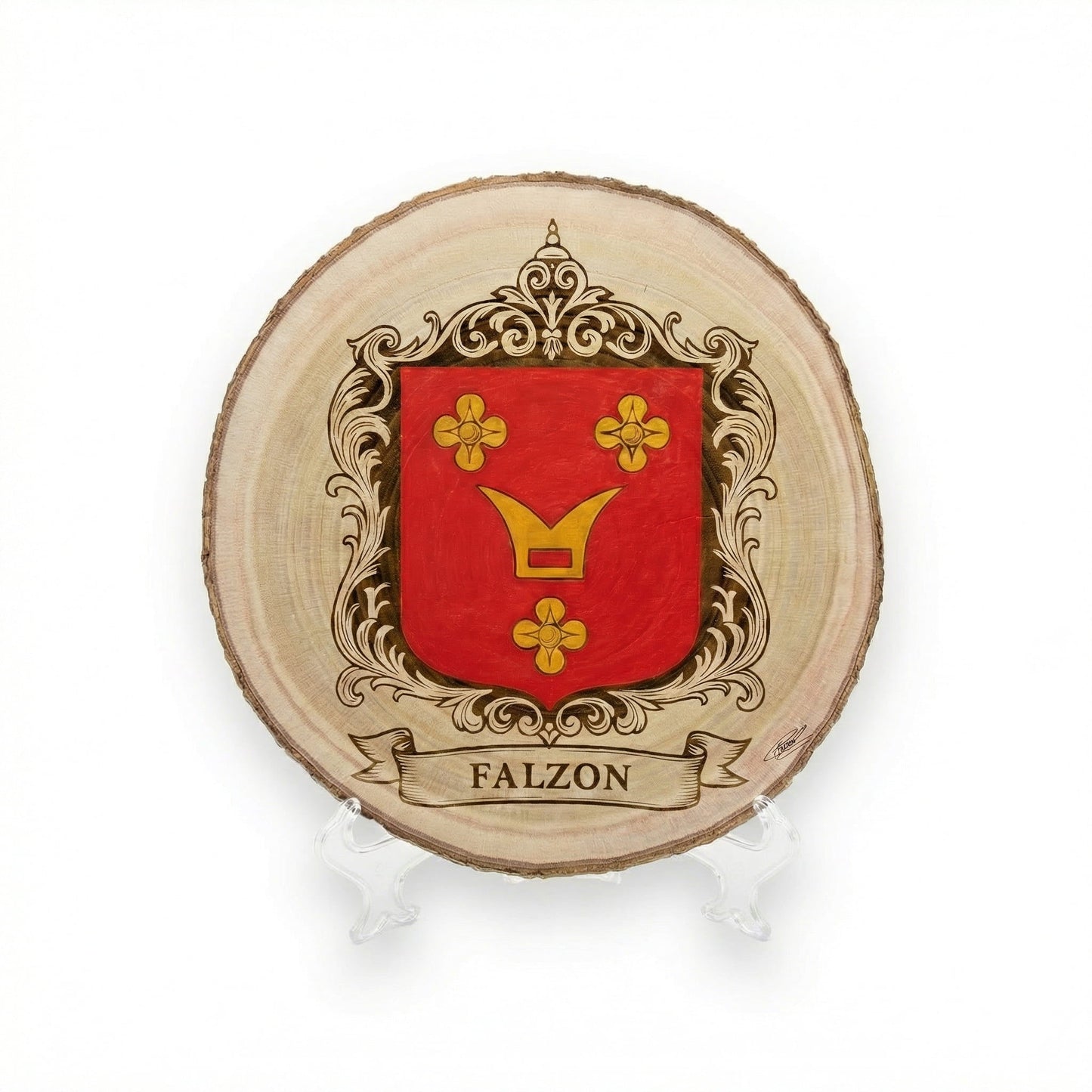 Coat of Arms on Wood - Art by Caitlin