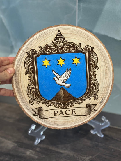 Coat of Arms on Wood - Art by Caitlin