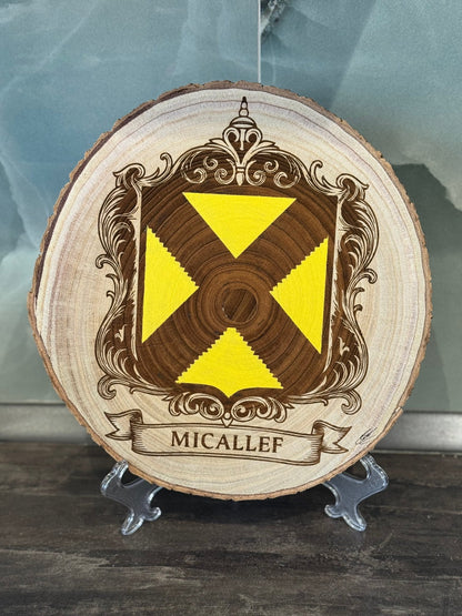 Coat of Arms on Wood - Art by Caitlin