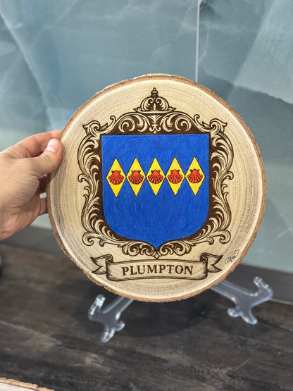 Coat of Arms on Wood - Art by Caitlin