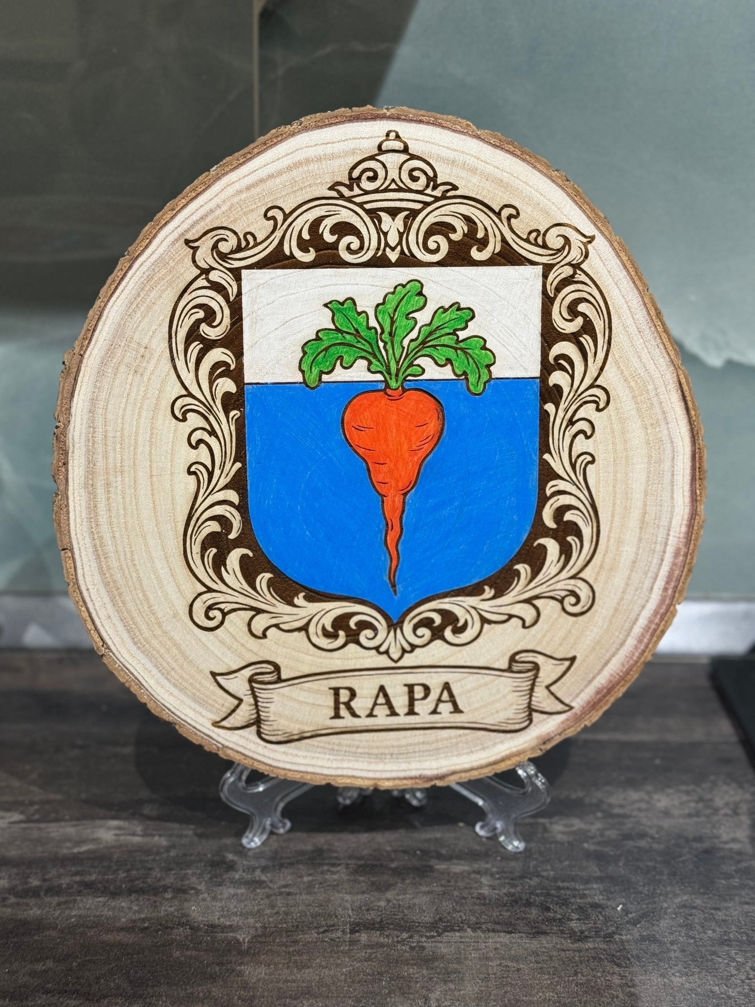 Coat of Arms on Wood - Art by Caitlin