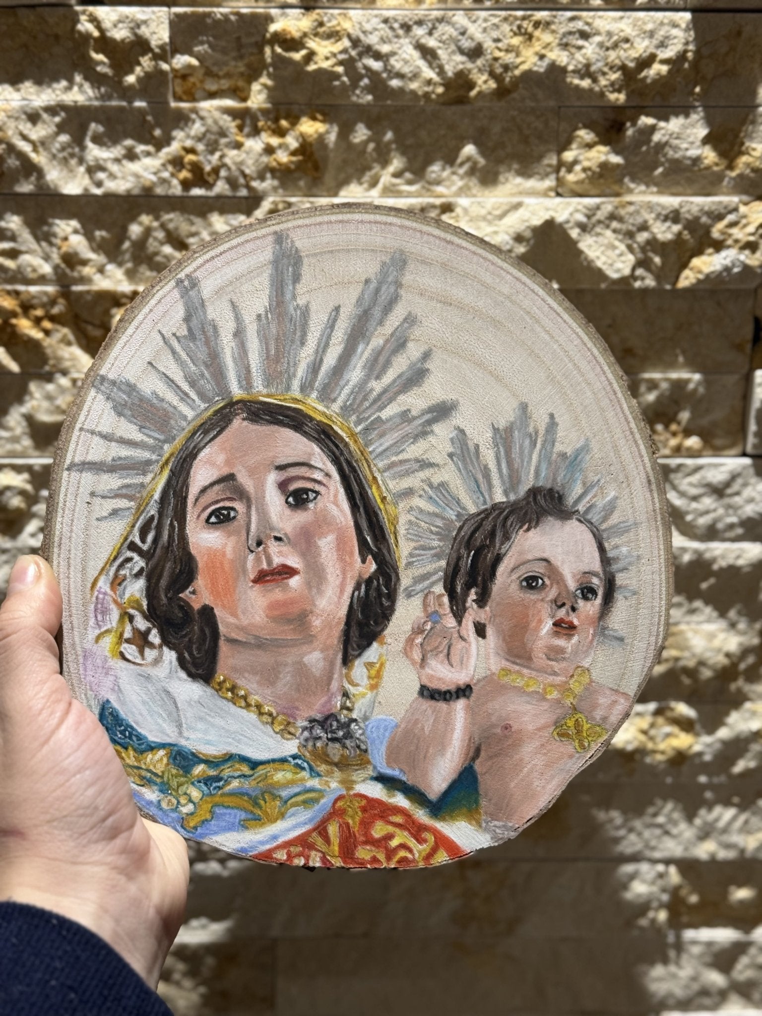 Maltese Saints on Wood - Art by Caitlin