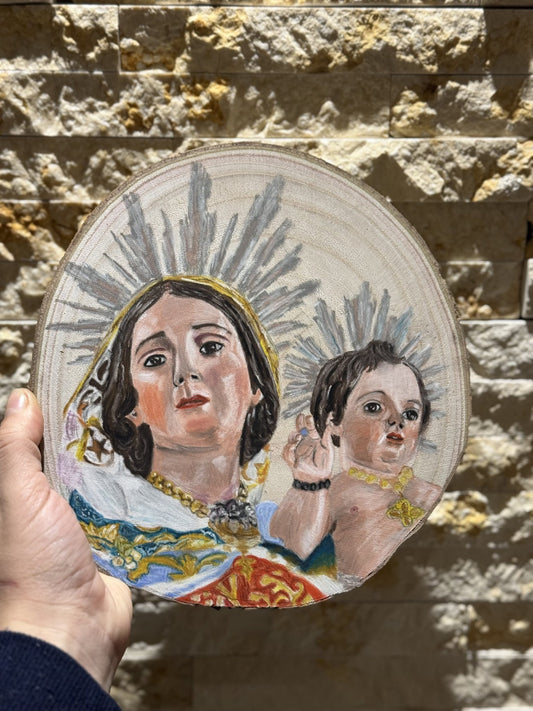 Maltese Saints on Wood - Art by Caitlin