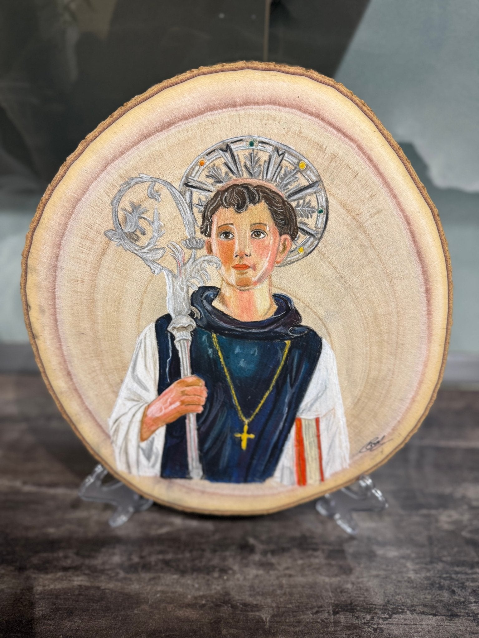 Maltese Saints on Wood - Art by Caitlin