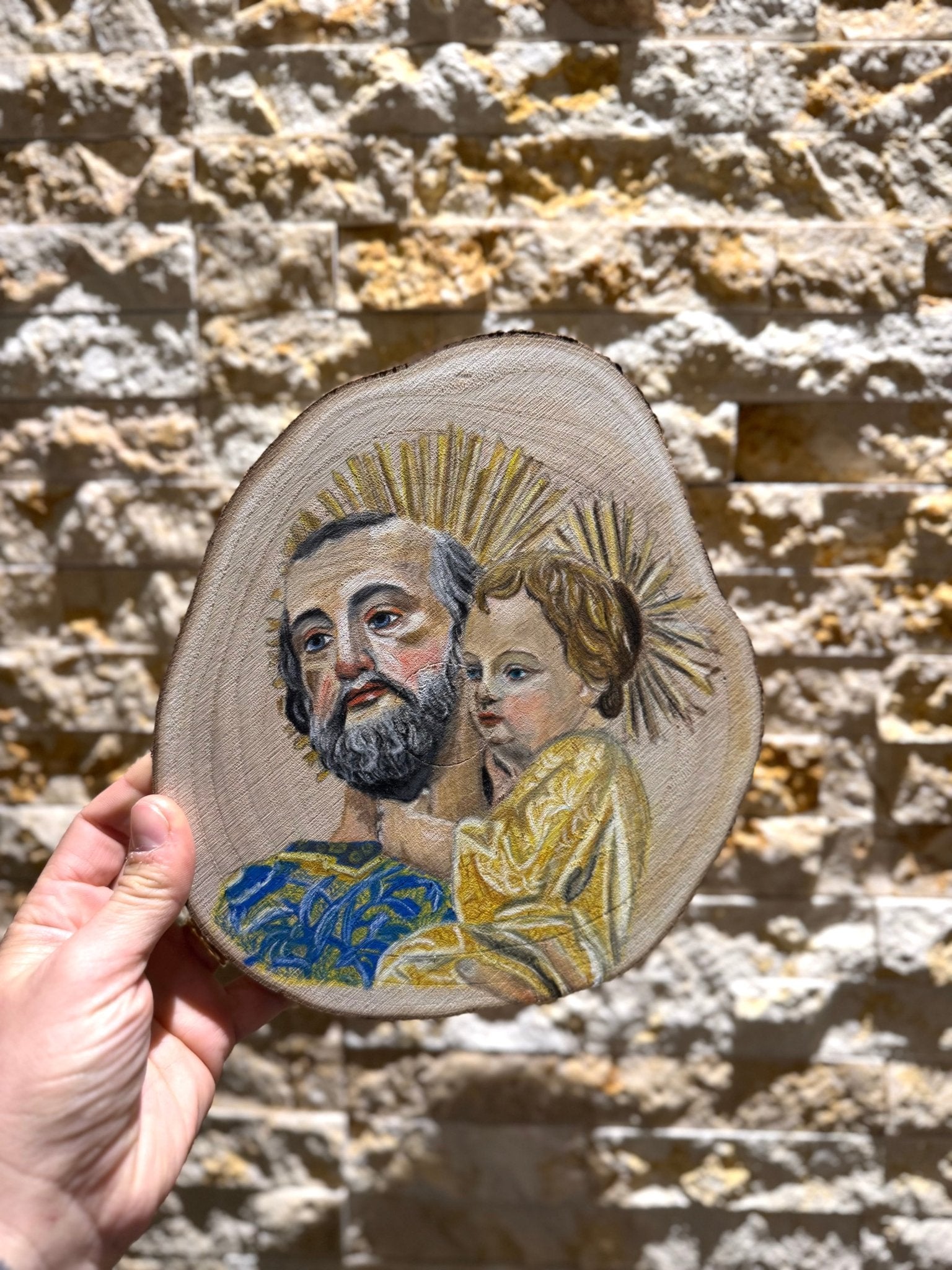 Maltese Saints on Wood - Art by Caitlin