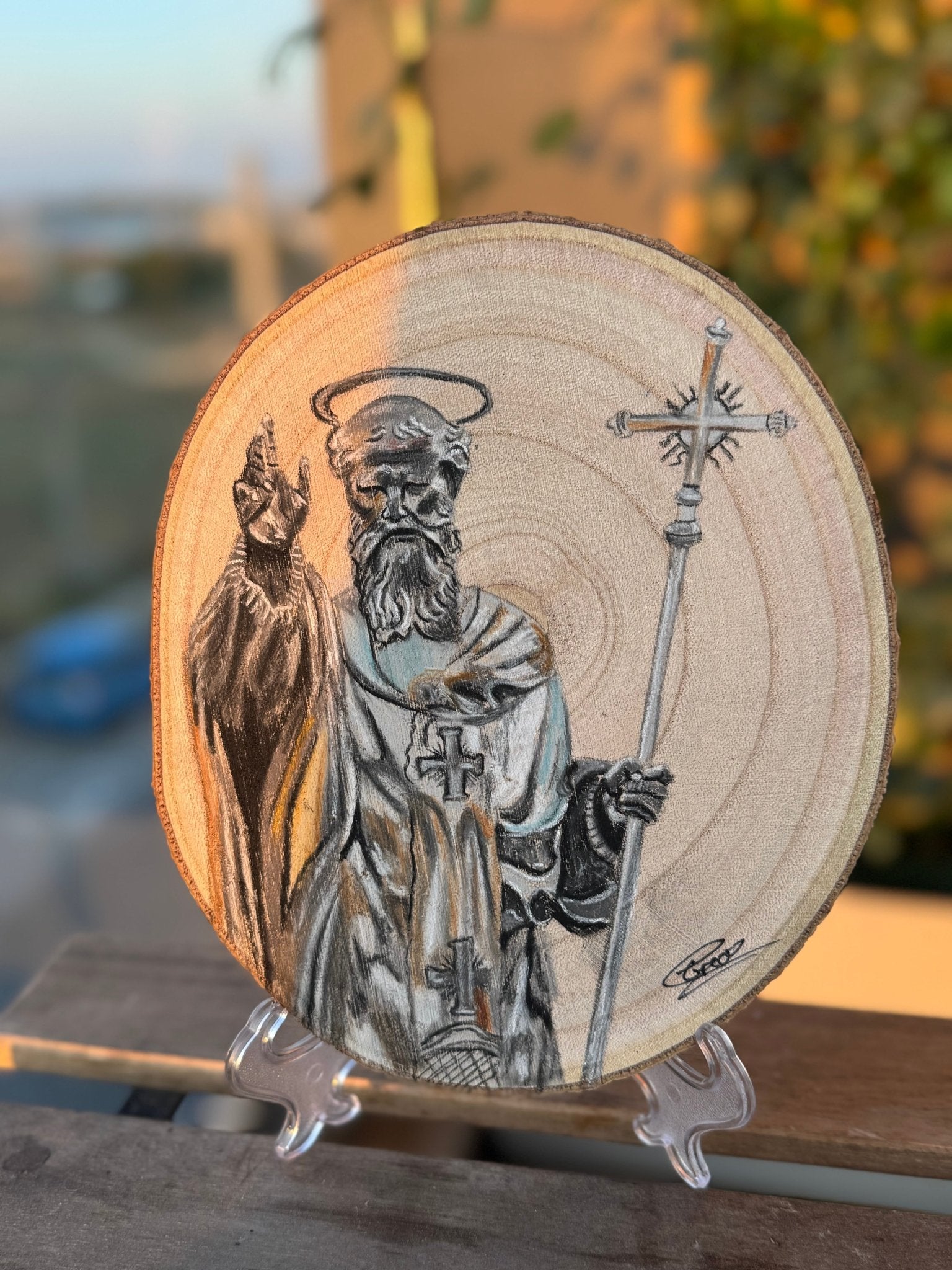 Maltese Saints on Wood - Art by Caitlin