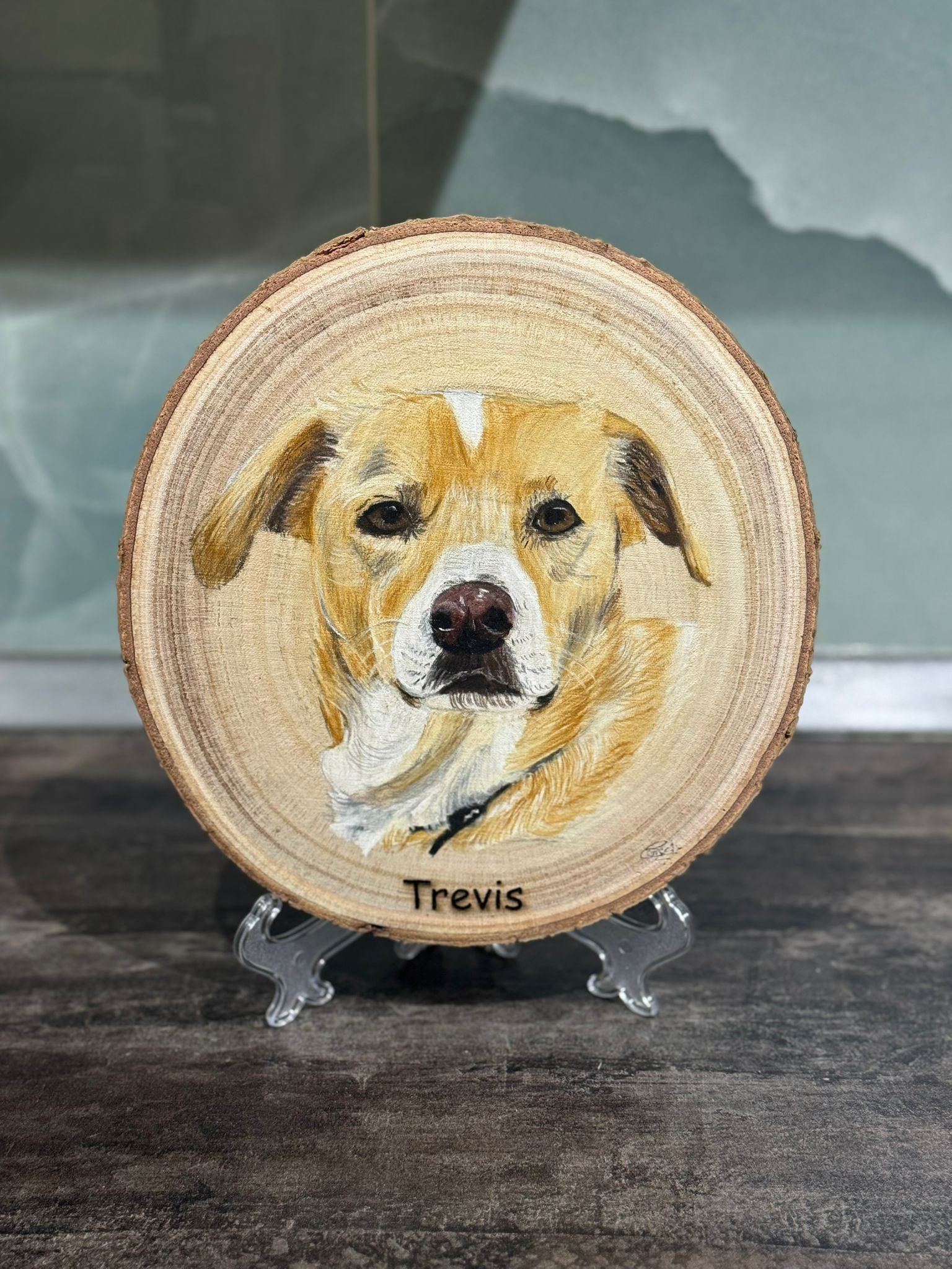 Pet Portraits on Wood - Art by Caitlin